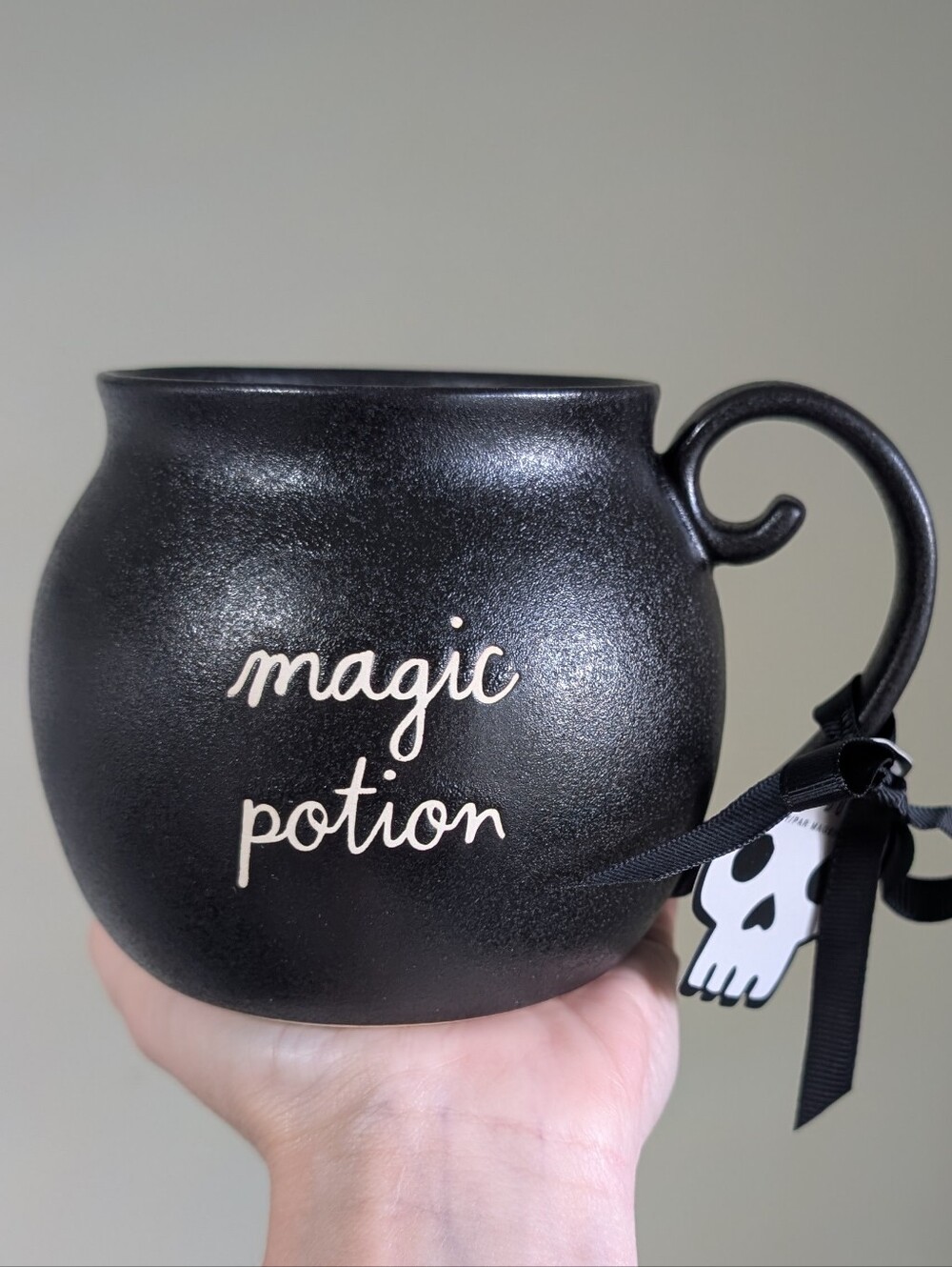 Rae Dunn MAGIC POTION Cast Iron Texture Cauldron Design Halloween Mug 🧙‍♀️
